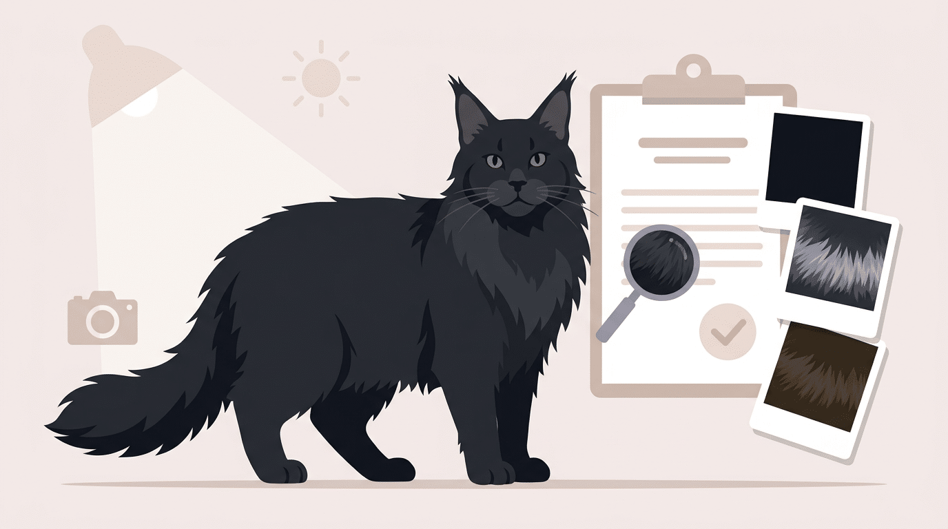Maine Coon noir : existe-t-il vraiment et que dit le standard ?