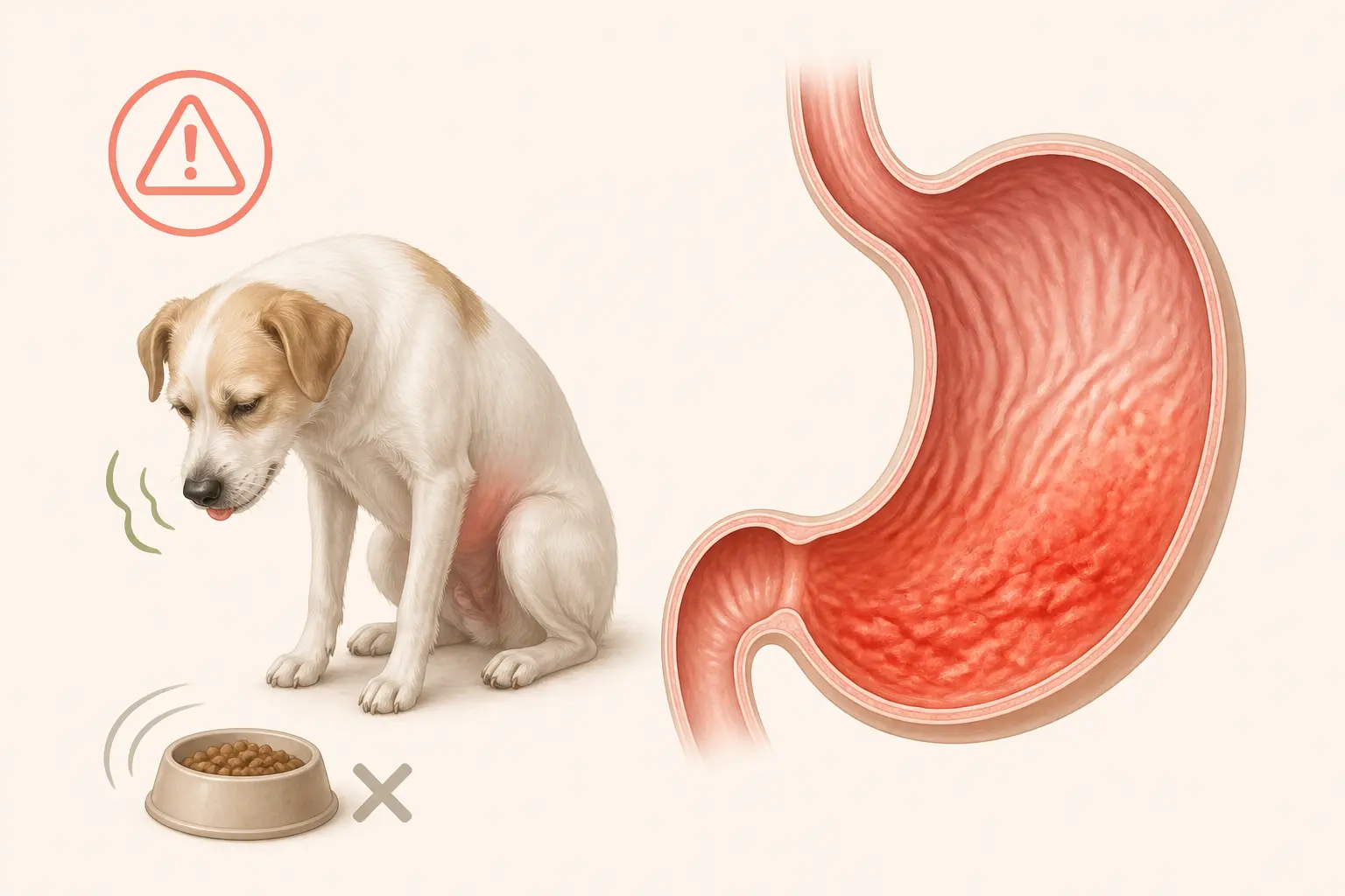 Qu’est-ce qu’une gastrite chez le chien ?