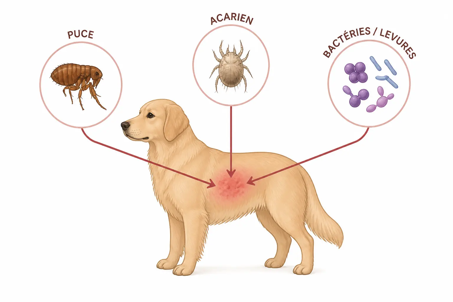 Dermatite chien : de quoi parle-t-on exactement ?