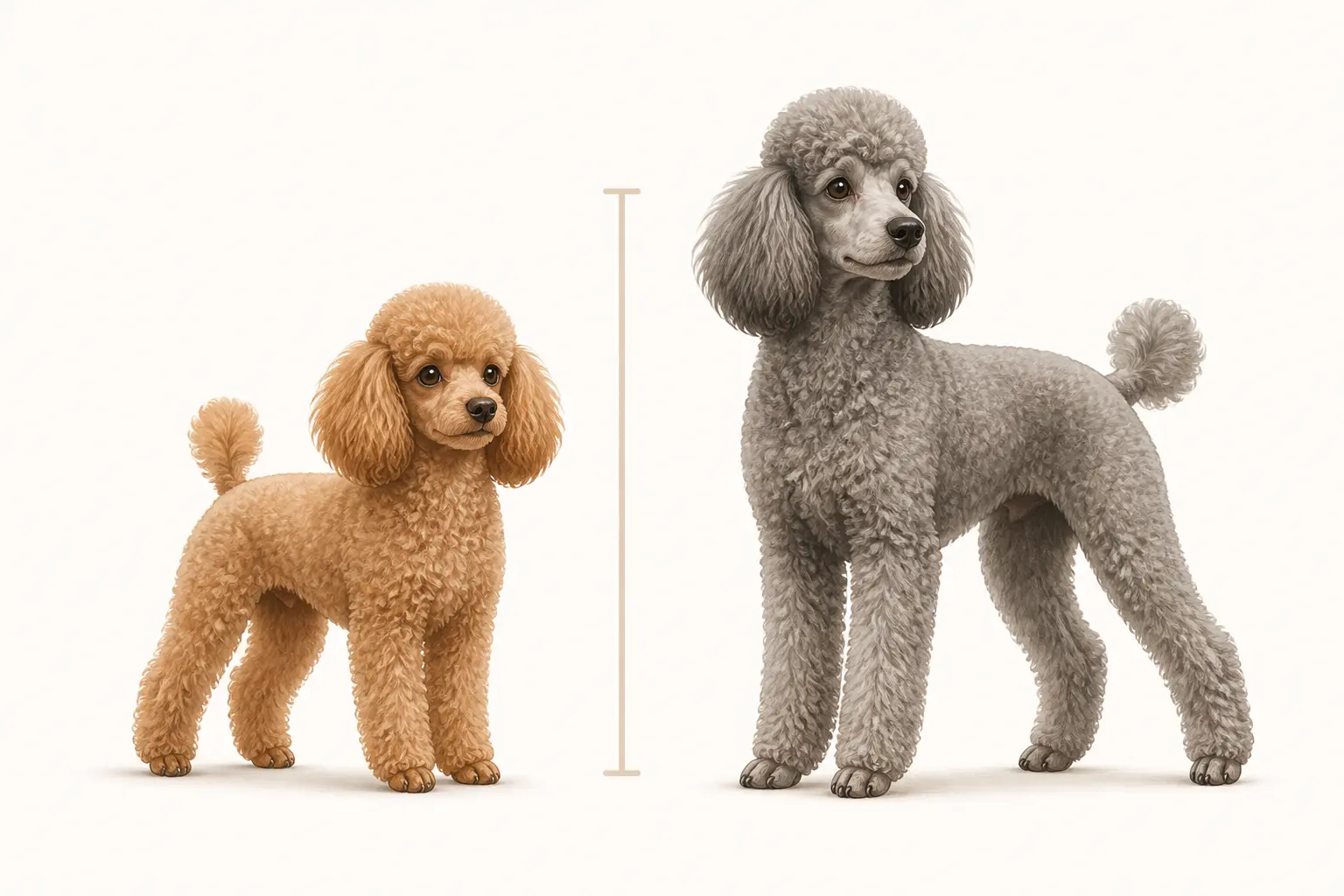Toy poodle : fiche rapide, gabarit et différence avec le caniche nain