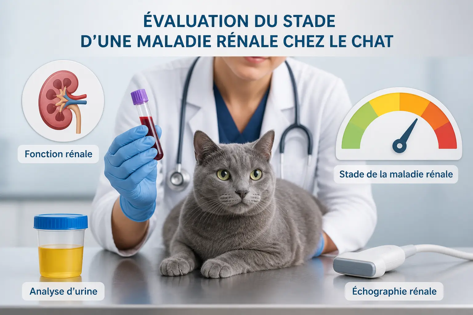 Comment le vétérinaire confirme le diagnostic et évalue le stade