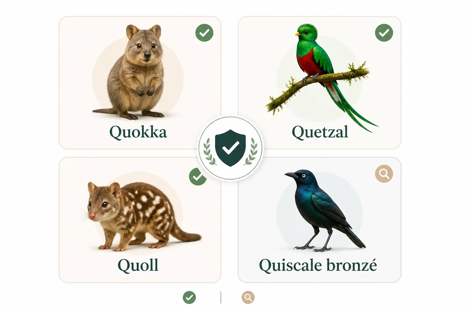 Animal en Q : la réponse rapide et les valeurs sûres