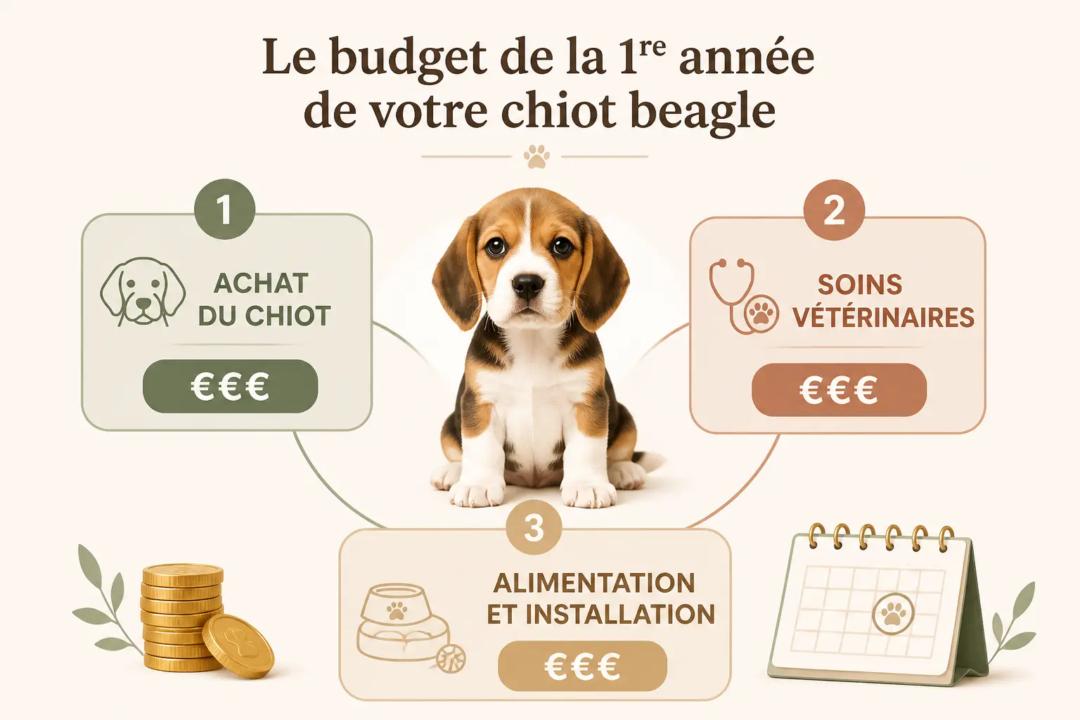 Prix d’un beagle chiot : achat, soins et budget la première année