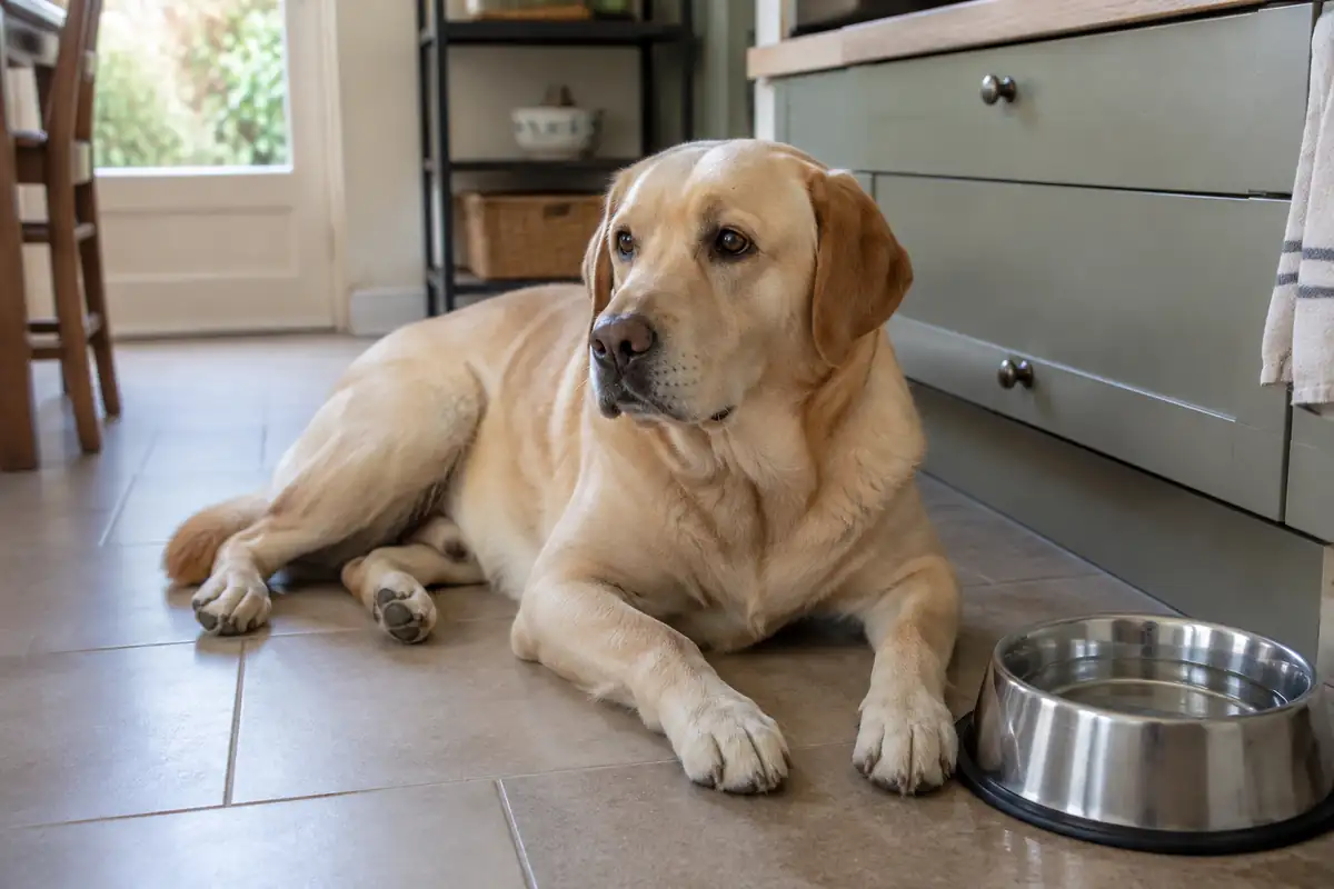 Chien qui bave : trop de salive ou salive qui coule, et les cas où appeler