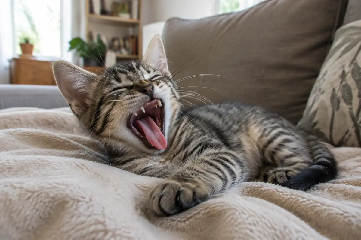 Dentition du chat : le calendrier des dents de lait, et ce qui ne doit plus tomber